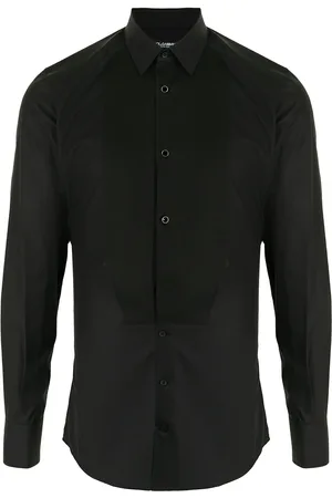 Dolce & Gabbana Bib-collar cotton shirt