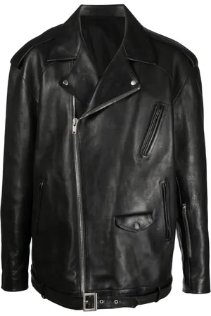 Rick Owens Luke Stooges zip-up leather jacket