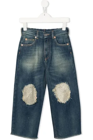 Maison Margiela Patch-detail wide-leg jeans