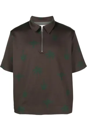 Jil Sander Palm tree-print polo shirt