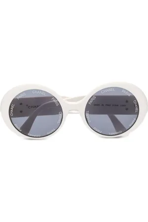 CHANEL 1993 CC logo round-frame sunglasses