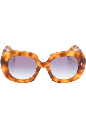 CUTLER & GROSS Tortoiseshell square-frame sunglasses