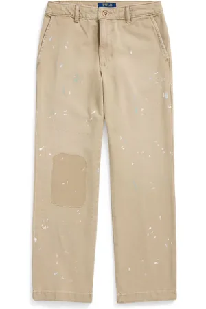 Ralph Lauren Paint-splatter patchwork wide-leg trousers