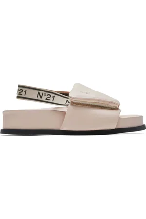 Nº21 Logo-intarsia padded flat sandals