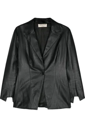 A.N.G.E.L.O. Vintage Cult 2000s leather single-breasted blazer