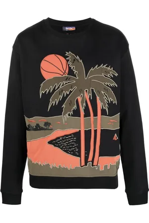 JUST DON Palm tree print jumper