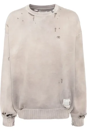 Maison Mihara Yasuhiro Faded-effect cotton sweatshirt