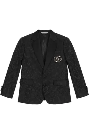Dolce & Gabbana Patterned-jacquard single-breasted blazer