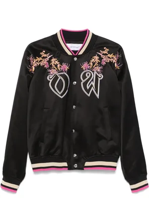 OFF-WHITE Eagle-embroidered bomber jacket
