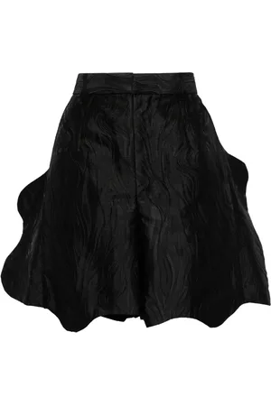 TOGA PULLA Wave-jacquard shorts