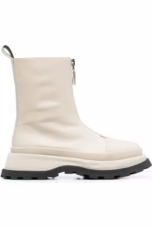 Jil Sander Leather front-zip ankle boots