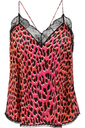 Zadig & Voltaire Christy leopard-print silk tank top