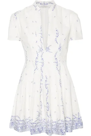 Serafini Floral-print cotton dress