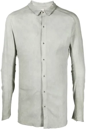 ISAAC SELLAM EXPERIENCE Suede long-sleeve shirt