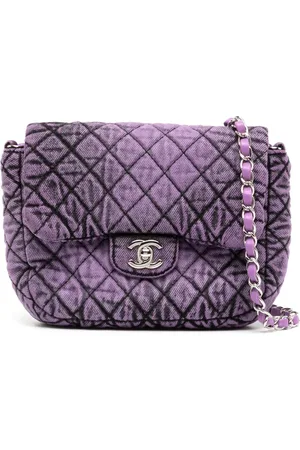 CHANEL Mini denim Classic Flap shoulder bag