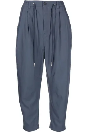 SONGZIO High-waisted cropped carrot trousers