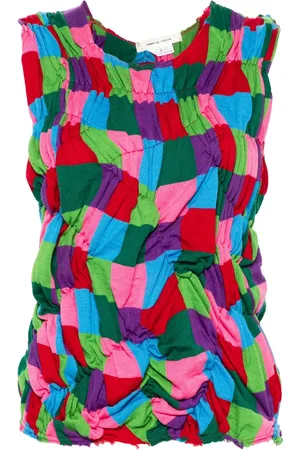 Comme des Garçons Ruched knitted Top
