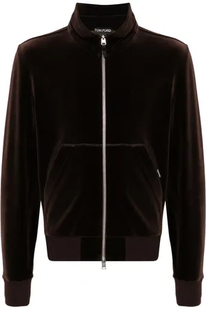 Tom Ford Velvet zip-up sweatshirt
