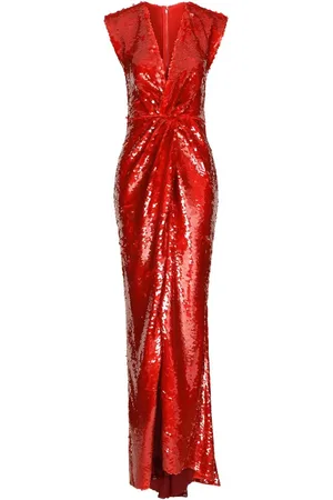Dolce & Gabbana Sequin-embellished draped dress