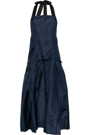 Shanshan Ruan Vintage pleated apron dress