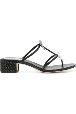 RENE CAOVILLA Caterina 40mm leather sandals