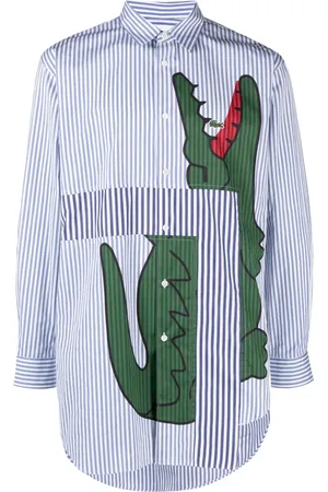 Comme des Garçons X Lacoste graphic-print shirt