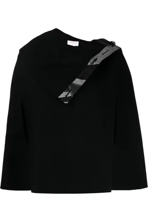Puccini Folded-edge knitted poncho