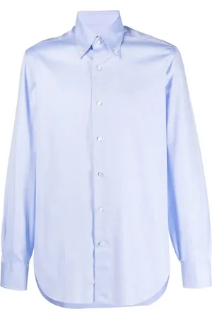 BARBA Point-collar cotton shirt