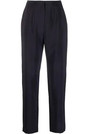 Giorgio Armani 1990s wool-blend slim-cut trousers