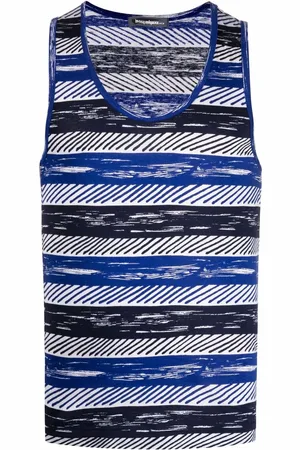 Issey Miyake 1980s striped tank top