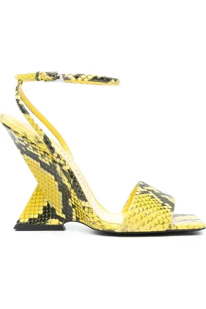 The Attico Cheope 110mm snake-effect sandals
