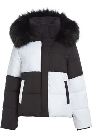 Apparis Colour-blocked hooded jacket