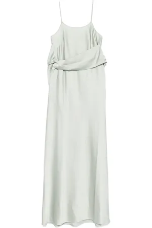 D.EXTERIOR Satin gown