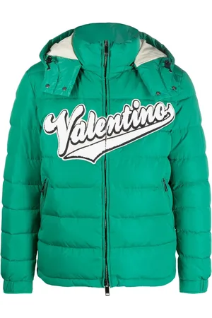 VALENTINO GARAVANI Logo-patch puffer jacket