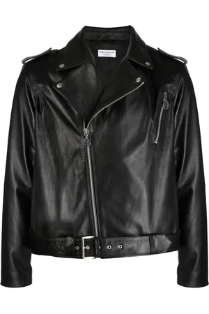 Honey Fucking Dijon Slogan-print leather biker jacket