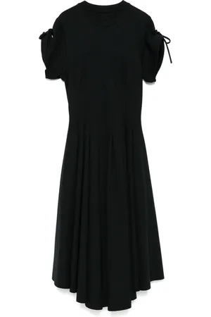 AGANOVICH Pleat-detail midi dress