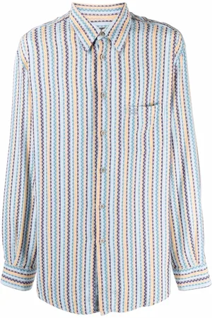 Missoni 1990s striped chevron-print shirt
