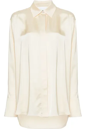 Jil Sander Pointed-collar satin shirt