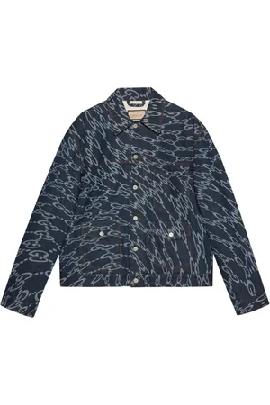 Gucci Wavy GG-print denim jacket