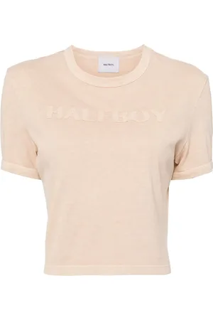 Halfboy Logo-patch cotton T-shirt