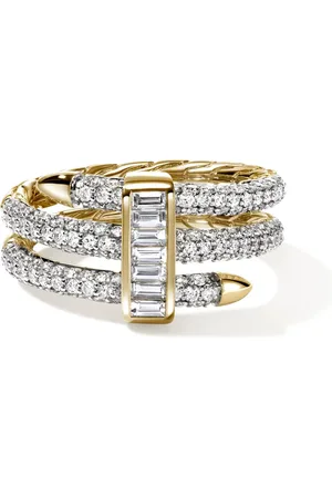 John Hardy 18kt yellow Spear diamond ring