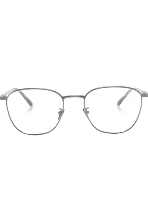 Giorgio Armani Logo-engraved square-frame glasses