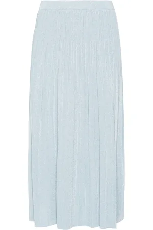 ZIMMERMANN Waverly lurex-detail ribbed skirt