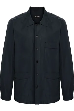 Tom Ford Long-sleeve poplin pajama shirt