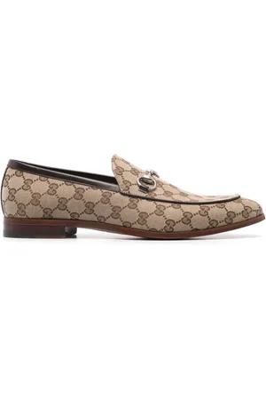 Gucci Horsebit-detailed GG-canvas loafers