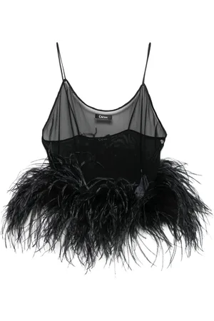 Oseree Mesh plumage top