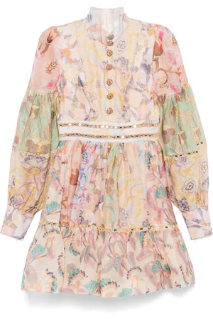 ZIMMERMANN Illustration Mirror mini dress