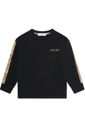 Roberto Cavalli Monogram-print cotton sweatshirt
