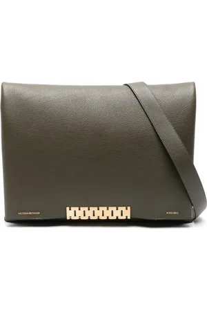 Victoria Beckham Jumbo Chain leather pouch