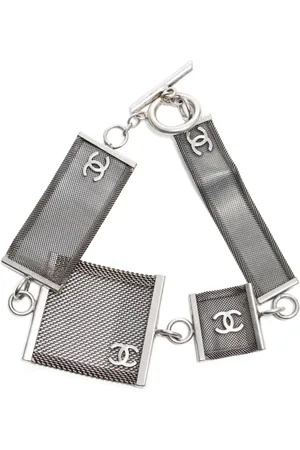 CHANEL 1999 CC mesh choker necklace